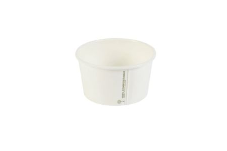 Compostable Soup Containers 12oz Generic White
