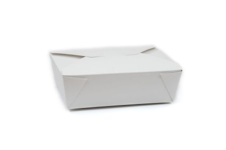 Disposable Paperboard Food Boxes #3 White