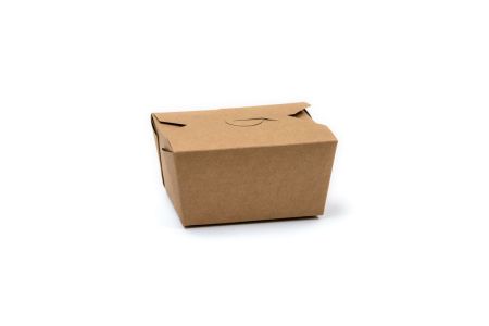 Compostable Paperboard Food Box Size #1 - 750ml - Kraft