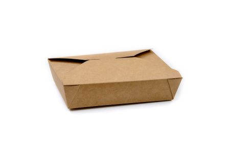 Compostable Paperboard Food Box Size #2 Kraft