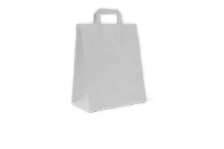 Large SOS Paper Bag White