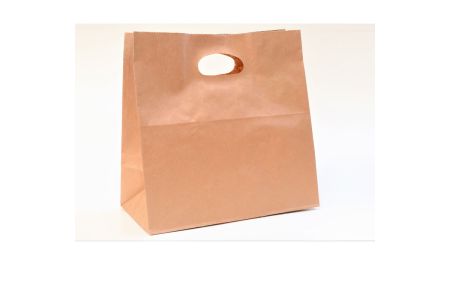 D Handle SOS Paper Bag Kraft