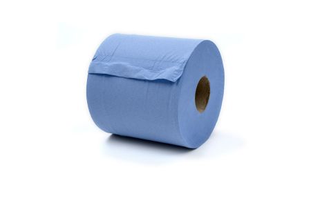 2 Ply Centre Feed Blue Roll 150m