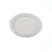 Compostable Round Bagasse Plate 7 Inch White