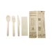 Wooden Cutlery Set 4 in 1 FO/KN/SP/NA