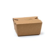 Compostable Paperboard Food Box Size #1 Kraft