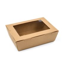 Large Salad Container with Window Kraft