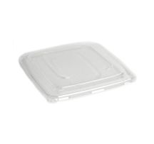 1000ml/1400ml PP Lid for Bagasse Square Containers 