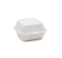 Bagasse Compostable Burger Boxes Large White