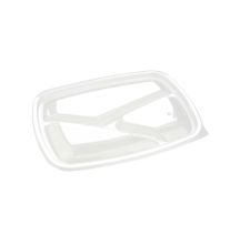 PP Lids for 3 Compartment Small Microwaveable Tray